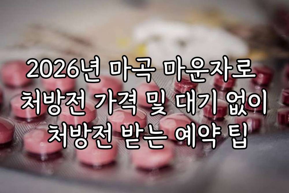 2026년 마곡 마운자로 처방전 가격 및 대기 없이 처방전 받는 예약 팁