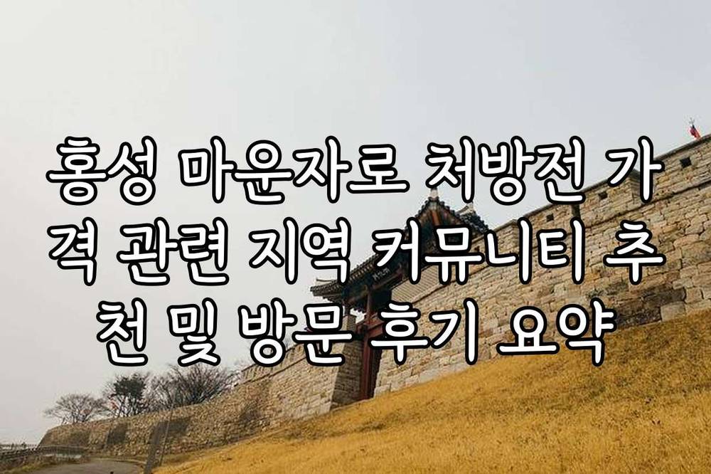 홍성 마운자로 처방전 가격 관련 지역 커뮤니티 추천 및 방문 후기 요약