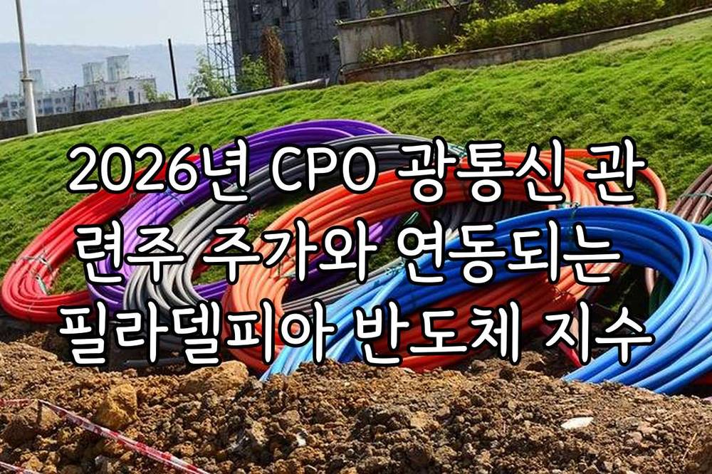 2026년 CPO 광통신 관련주 주가와 연동되는 필라델피아 반도체 지수