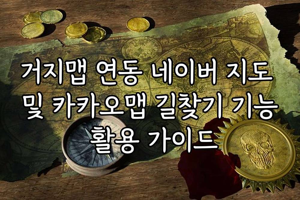 거지맵 연동 네이버 지도 및 카카오맵 길찾기 기능 활용 가이드