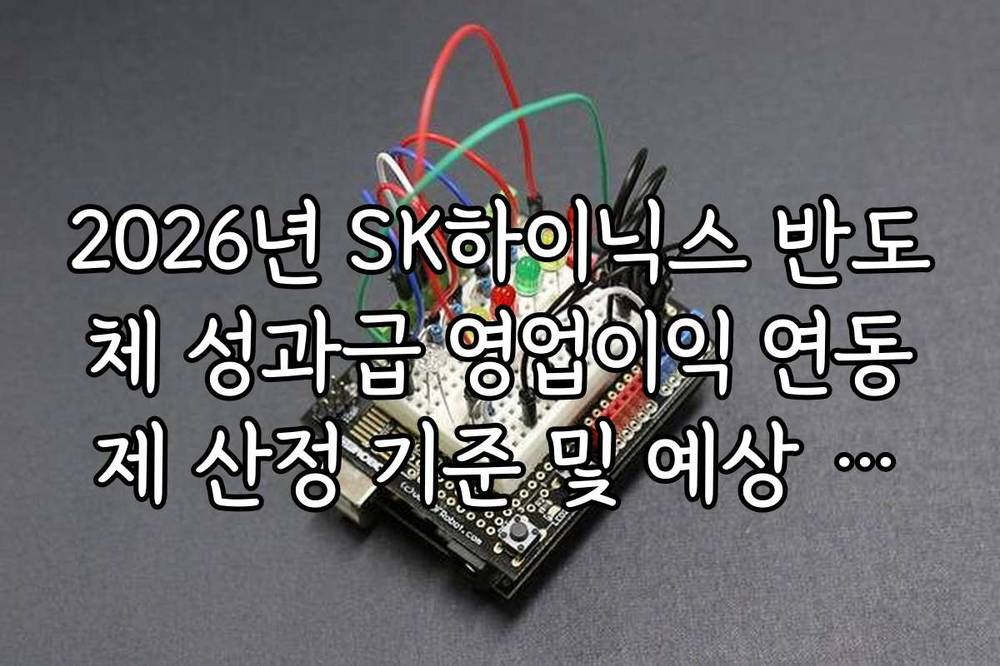 2026년 SK하이닉스 반도체 성과급 영업이익 연동제 산정 기준 및 예상 지급일