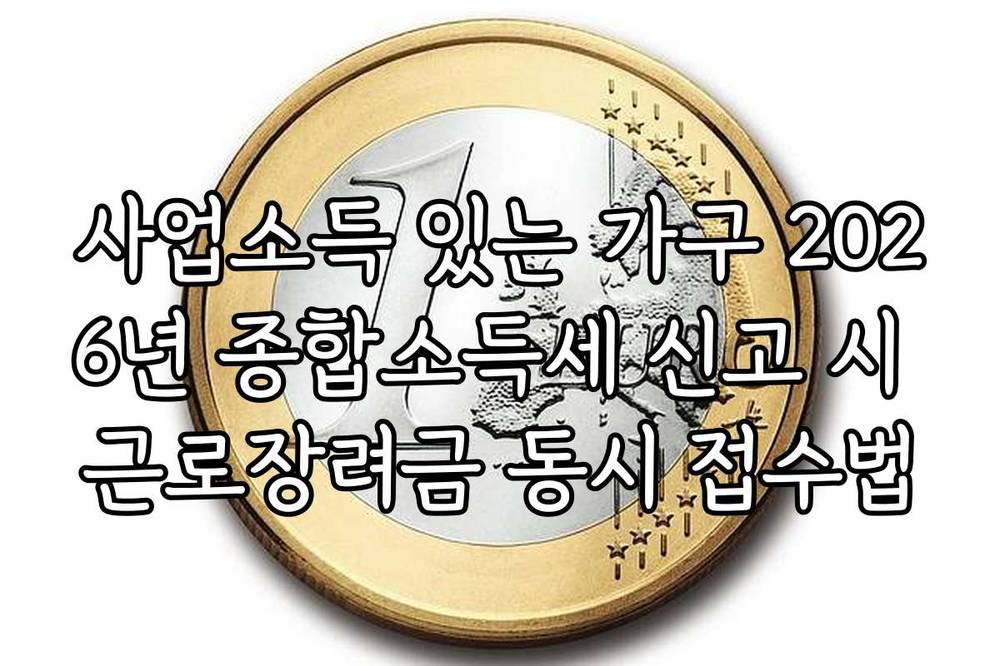 사업소득 있는 가구 2026년 종합소득세 신고 시 근로장려금 동시 접수법