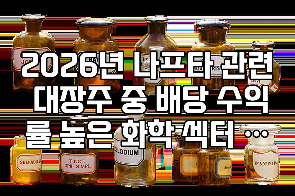 2026년 나프타 관련 대장주 중 배당 수익률 높은 화학 섹터 우량주