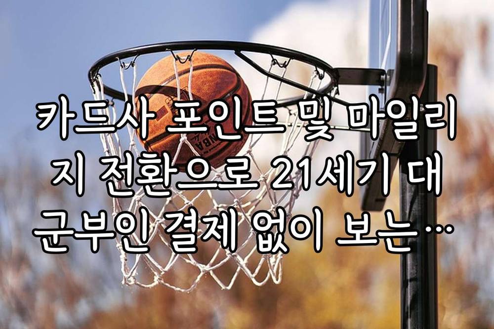 카드사 포인트 및 마일리지 전환으로 21세기 대군부인 결제 없이 보는 법