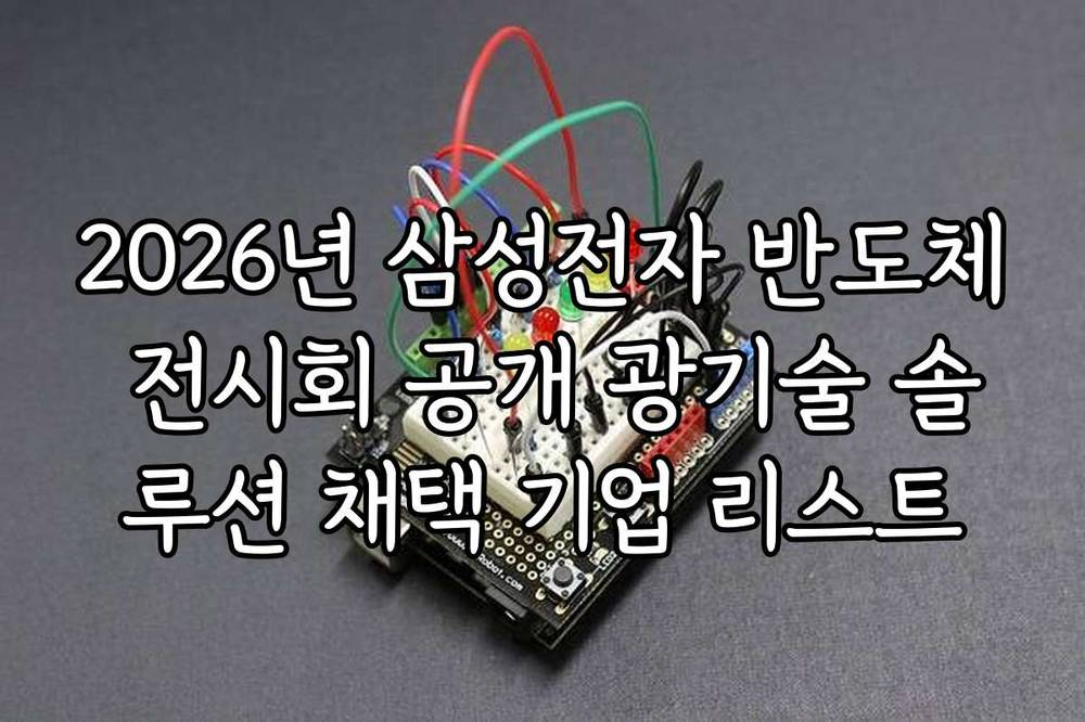 2026년 삼성전자 반도체 전시회 공개 광기술 솔루션 채택 기업 리스트