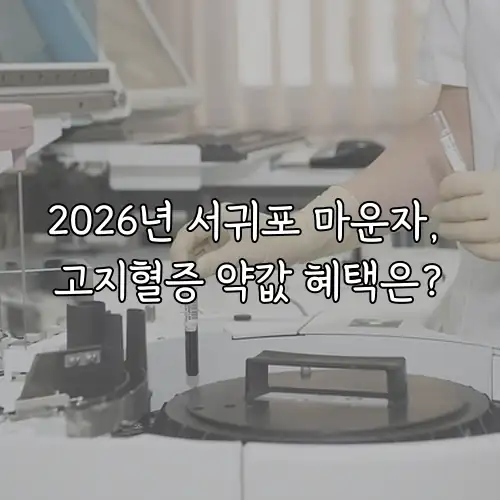 2026년 서귀포 마운자, 고지혈증 약값 혜택은?