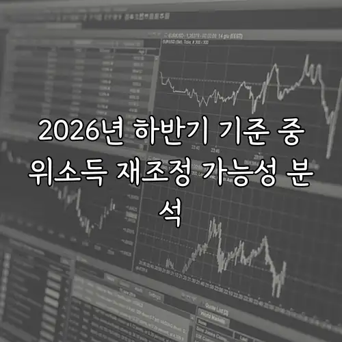 2026년 하반기 기준 중위소득 재조정 가능성 분석