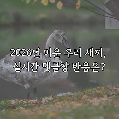 2026년 미운 우리 새끼, 실시간 댓글창 반응은?