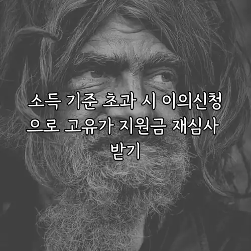 소득 기준 초과 시 이의신청으로 고유가 지원금 재심사 받기