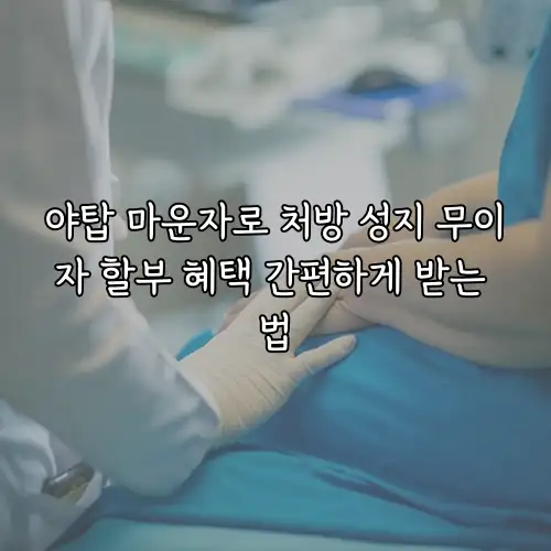 야탑 마운자로 처방 성지 무이자 할부 혜택 간편하게 받는 법