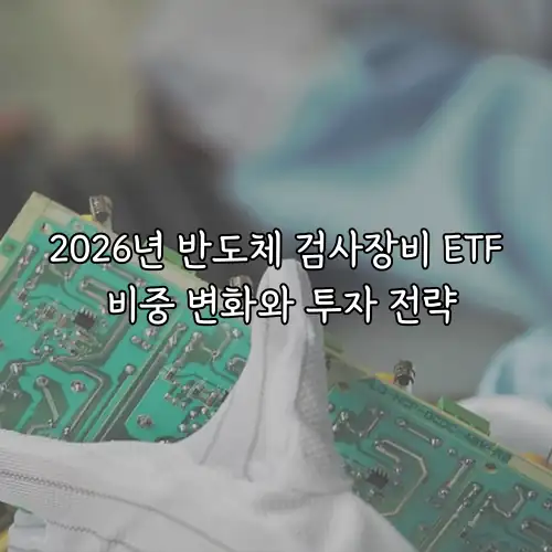2026년 반도체 검사장비 ETF 비중 변화와 투자 전략