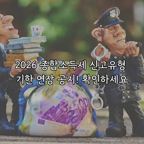 2026 종합소득세 신고유형 기한 연장 공지! 확인하세요