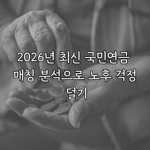 2026년 최신 국민연금 매칭 분석으로 노후 걱정 덜기