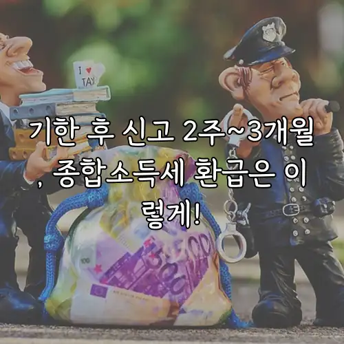 기한 후 신고 2주~3개월, 종합소득세 환급은 이렇게!