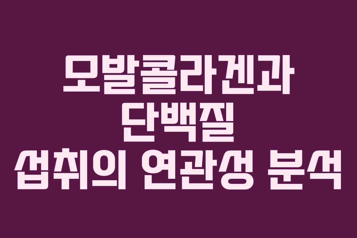 모발콜라겐과-단백질-섭취의-연관성-분석